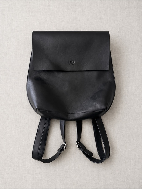 Roots Handbags - Roots Black Minimalist Backpack - Versatile Everyday Bag